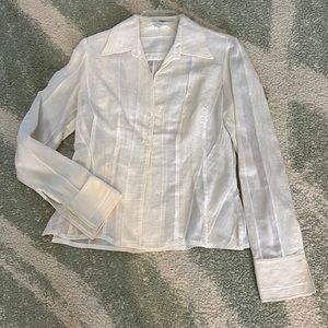 Winter White Vertigo Blouse